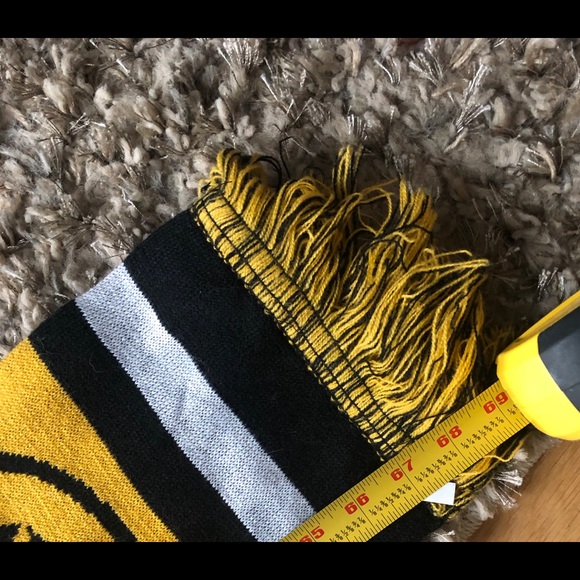 *SOLD* Steelers Football Scarf - Picture 2 of 3